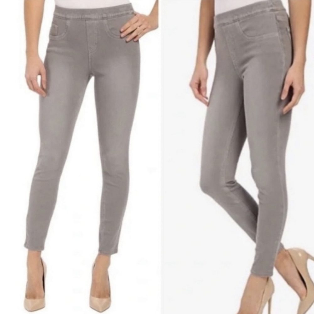 Spanx Jean-Ish Leggings Pants Grey Gray L